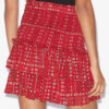 Naomi katoenen voile rok met print en smokwerk