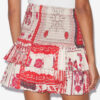 Naomi katoenen voile rok met smockwerk en bandana print