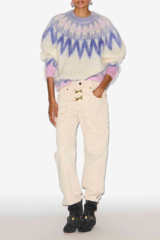 Natania Mohair Fair Isle-patroon trui