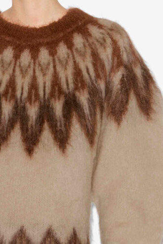 Natania Mohair Fair Isle-patroon trui
