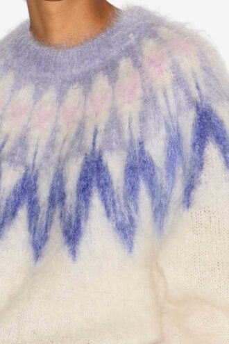 Natania Mohair Fair Isle-patroon trui