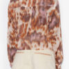 Nath katoenen voile shirt met print en strik