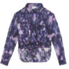 Nath katoenen voile shirt met print en strik
