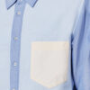 Nathael patchwork katoenen Oxford-overhemd