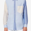 Nathael patchwork katoenen Oxford-overhemd