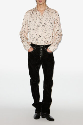 Nathan Soepelvallend shirt met stippen