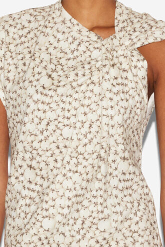 Nayda asymmetrisch katoenen T-shirt