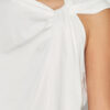 Nayda asymmetrisch T-shirt met korte mouwen
