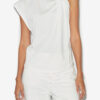 Nayda asymmetrisch T-shirt met korte mouwen