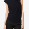 Nayda asymmetrisch T-shirt met korte mouwen