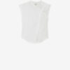 Nayda asymmetrisch T-shirt met korte mouwen