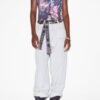 Nayda asymmetrisch T-shirt van katoen met print