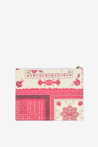 Netia katoenen clutch met logo