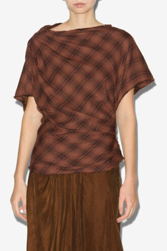 Neyela asymmetrische geruite top