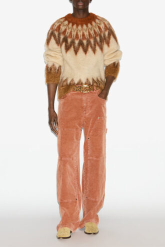 Nicolas Mohair Fair Isle-patroon trui