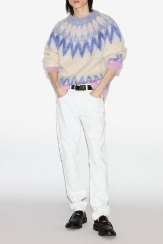 Nicolas Mohair Fair Isle-patroon trui