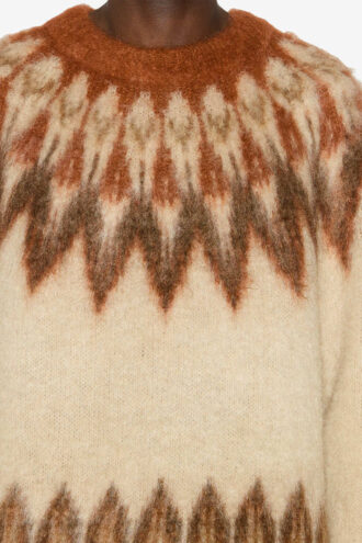 Nicolas Mohair Fair Isle-patroon trui