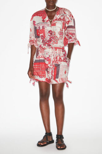 Niely playsuit van bedrukt katoenen voile