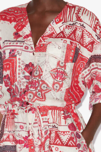Niely playsuit van bedrukt katoenen voile