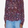 Noeline bedrukte crêpe blouse