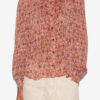Noeline bedrukte crêpe blouse