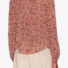 Noeline bedrukte crêpe blouse