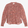 Noeline bedrukte crêpe blouse