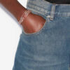 Olathe stenen en messing armband