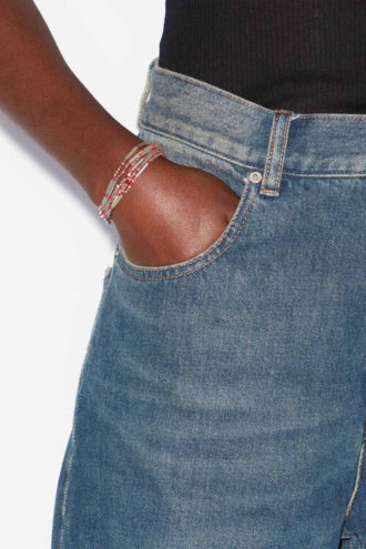 Olathe stenen en messing armband