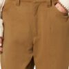 Opalyna katoenen twill canvas broek met wijde pijpen