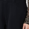 Opalyna katoenen twill canvas broek met wijde pijpen