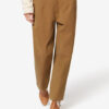 Opalyna katoenen twill canvas broek met wijde pijpen