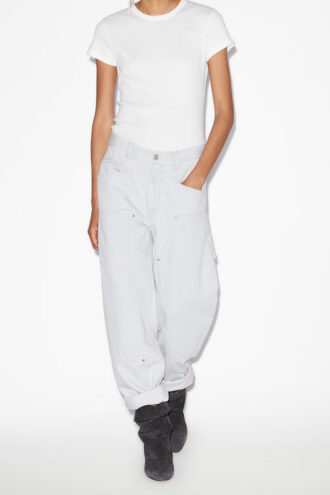 Ophra loszittende fijne denim jeans