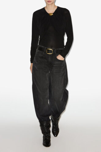 Oriane denim barrel jeans