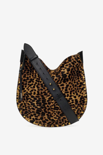 Oskan Soft tas in “Pony”-stijl leer met luipaardprint