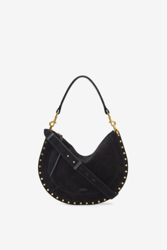 Oskan Soft Zip Bag van suède kalfsleer