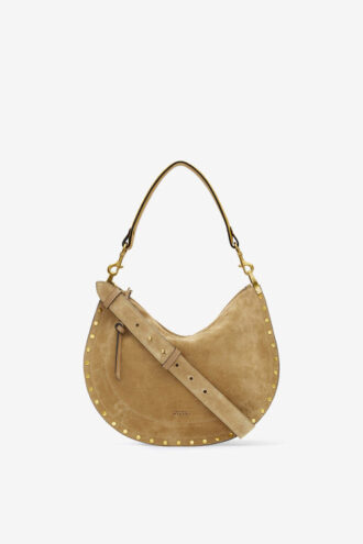 Oskan Soft Zip Bag van suède kalfsleer