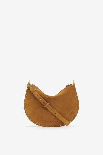 Oskan Soft Zip Bag van suède kalfsleer