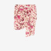 Ovia korte gedrapeerde stretch zijden rok met print Ovia korte gedrapeerde stretch zijden rok met print