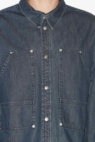 Owenn Lichtgewicht denim overhemd