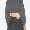 Oxane kort vest in effen gebreide stof