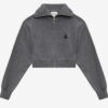 Oxane kort vest in effen gebreide stof
