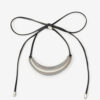 Oyan leren armband met oversized kraal