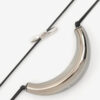 Oyan leren armband met oversized kraal