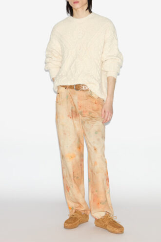Pablo bedrukte denim broek