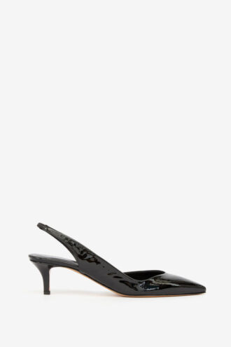 Padim Pumps met hoge hak en slingback van lakleer
