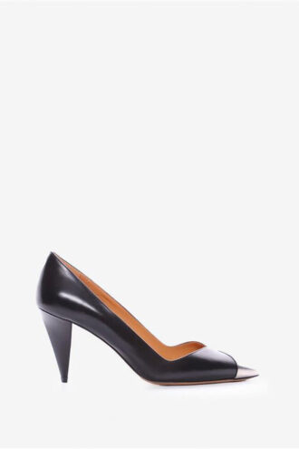 Palda leren pumps met metalen neus