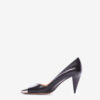 Palda leren pumps met metalen neus