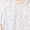 Payton Kaftan-stijl katoenen top met bloemenkant