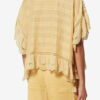 Payton Kaftan-stijl katoenen top met bloemenkant